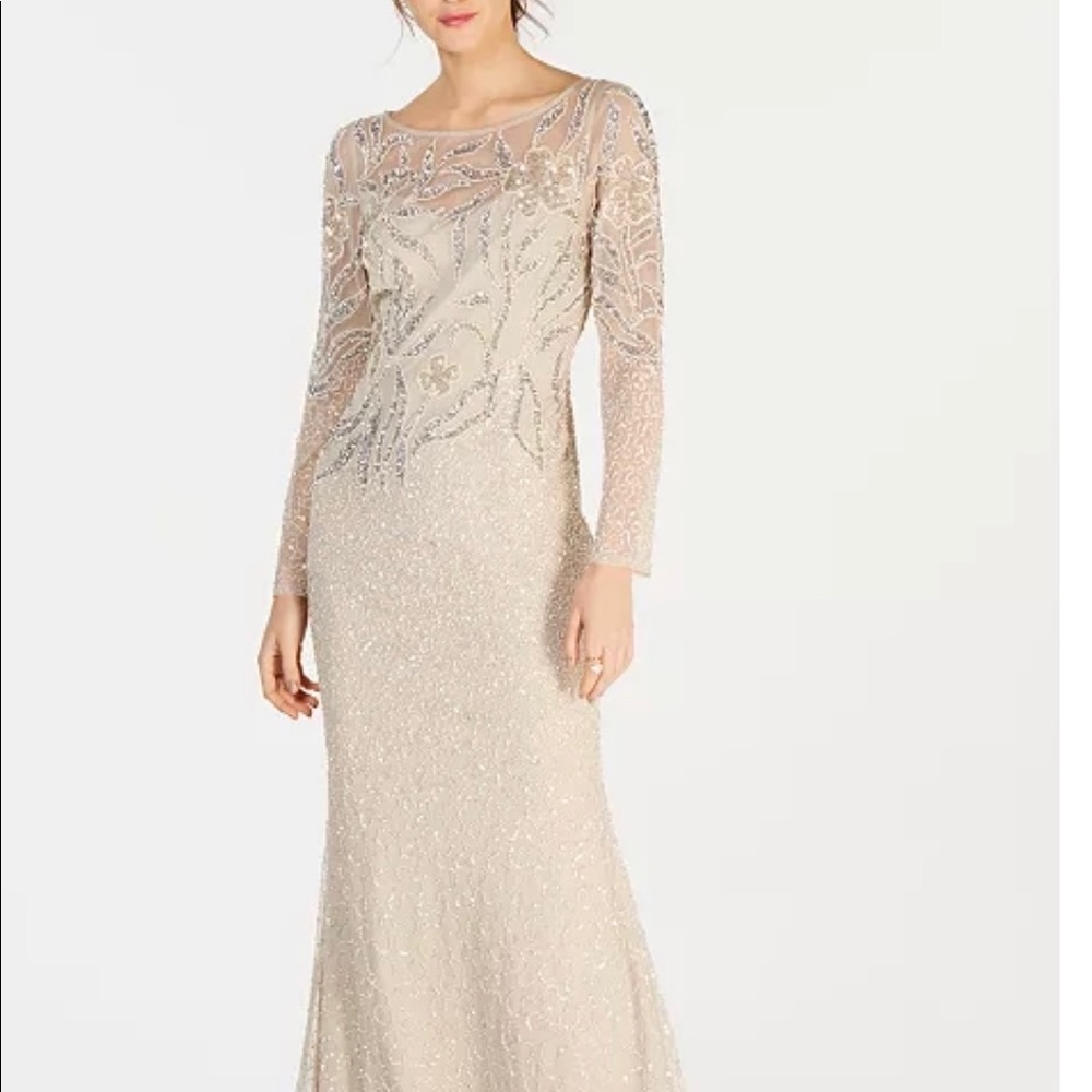Embellished Illusion Gown